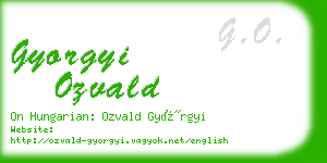 gyorgyi ozvald business card